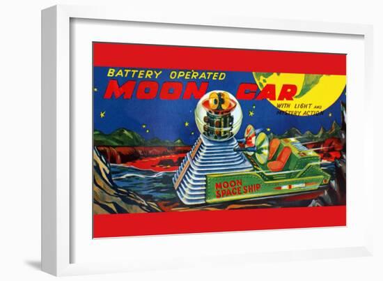 Moon Car-null-Framed Art Print