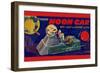 Moon Car-null-Framed Art Print