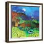 Moon cow; 2016;-Lisa Graa Jensen-Framed Giclee Print