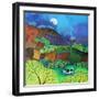 Moon cow; 2016;-Lisa Graa Jensen-Framed Giclee Print