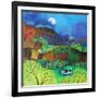 Moon cow; 2016;-Lisa Graa Jensen-Framed Giclee Print