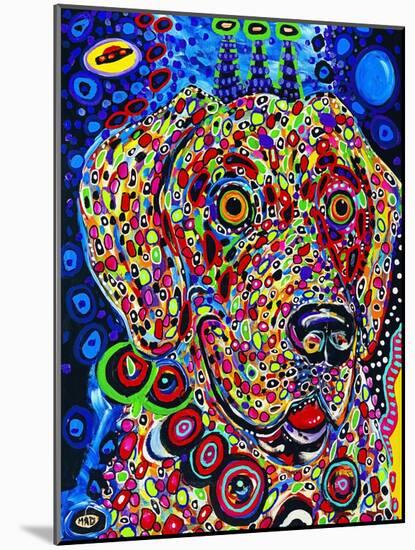 Moon Dog-MADdogART-Mounted Giclee Print