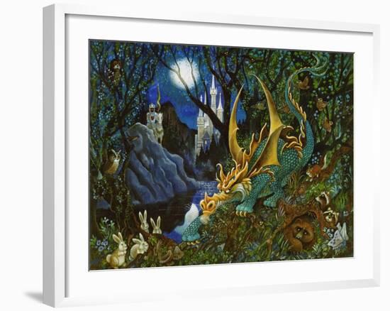 Moon Dragon-Bill Bell-Framed Giclee Print