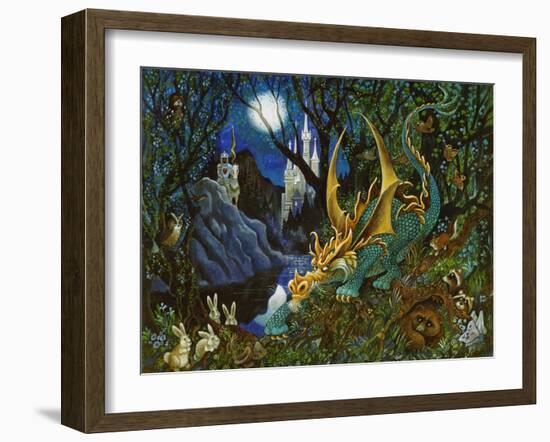 Moon Dragon-Bill Bell-Framed Giclee Print