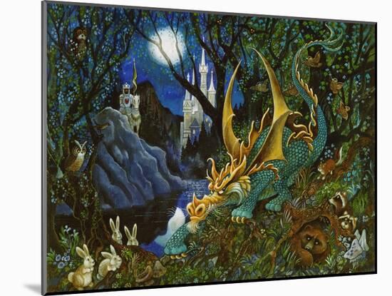 Moon Dragon-Bill Bell-Mounted Giclee Print