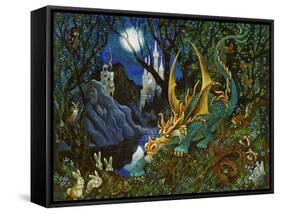 Moon Dragon-Bill Bell-Framed Stretched Canvas