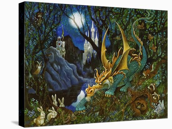 Moon Dragon-Bill Bell-Stretched Canvas