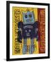 Moon Explorer Robot, 1983 (blue & yellow)-Andy Warhol-Framed Art Print