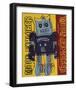 Moon Explorer Robot, 1983 (blue & yellow)-Andy Warhol-Framed Giclee Print