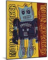 Moon Explorer Robot, 1983 (blue & yellow)-Andy Warhol-Mounted Giclee Print