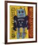 Moon Explorer Robot, 1983 (blue & yellow)-Andy Warhol-Framed Giclee Print