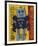 Moon Explorer Robot, 1983 (blue & yellow)-Andy Warhol-Framed Giclee Print