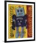 Moon Explorer Robot, 1983 (blue & yellow)-Andy Warhol-Framed Giclee Print