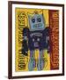 Moon Explorer Robot, 1983 (blue & yellow)-Andy Warhol-Framed Giclee Print