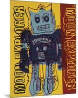 Moon Explorer Robot, 1983 (blue & yellow)-Andy Warhol-Mounted Giclee Print