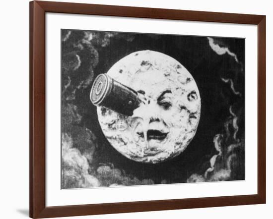 Moon Face from a Trip to the Moon-null-Framed Giclee Print