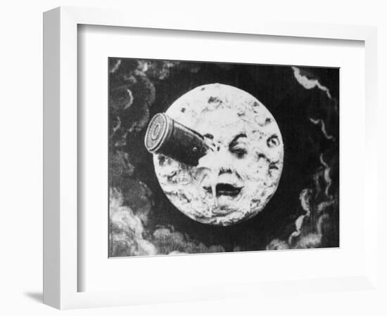 Moon Face from a Trip to the Moon-null-Framed Giclee Print