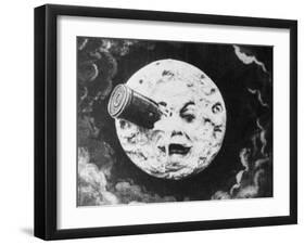 Moon Face from a Trip to the Moon-null-Framed Premium Giclee Print