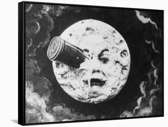 Moon Face from a Trip to the Moon-null-Framed Stretched Canvas