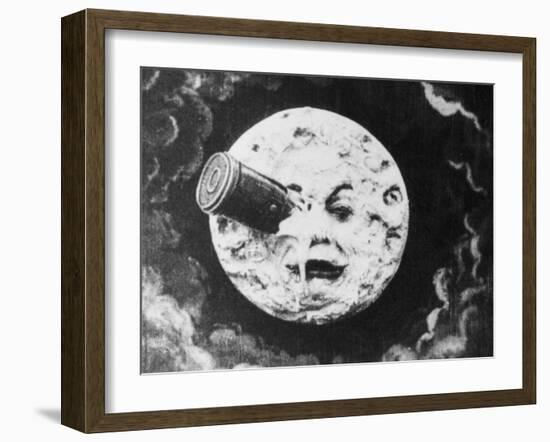 Moon Face from a Trip to the Moon-null-Framed Giclee Print