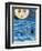 Moon Face Mermaid in The Sea-sylvia pimental-Framed Art Print