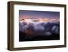 Moon Fog Wave San Francisco Skline at Night Golden Gate Bridge-Vincent James-Framed Photographic Print