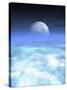 Moon From Earth, Artwork-Victor Habbick-Stretched Canvas