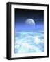 Moon From Earth, Artwork-Victor Habbick-Framed Photographic Print