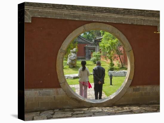 Moon Gate at Confucius Temple, Jianshui, Yunnan Province, China-Charles Crust-Stretched Canvas