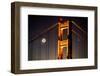 Moon Gate, Iconic and Epic Golden Gate Bridge, San Francisco Night Shot-Vincent James-Framed Photographic Print