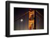 Moon Gate, Iconic and Epic Golden Gate Bridge, San Francisco Night Shot-Vincent James-Framed Photographic Print
