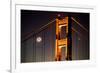 Moon Gate, Iconic and Epic Golden Gate Bridge, San Francisco Night Shot-Vincent James-Framed Photographic Print