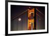 Moon Gate, Iconic and Epic Golden Gate Bridge, San Francisco Night Shot-Vincent James-Framed Photographic Print