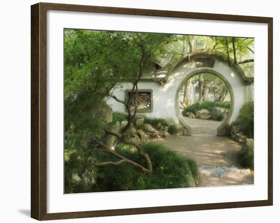 Moon Gate, West Lake, Hangzhou, Zhejiang Province, China, Asia-Jochen Schlenker-Framed Photographic Print