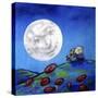 Moon Gazing Together-Cherie Roe Dirksen-Stretched Canvas