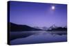 Moon Glow at Oxbow Bend, Grand Teton-Vincent James-Stretched Canvas