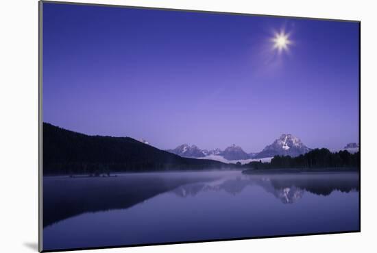 Moon Glow at Oxbow Bend, Grand Teton-Vincent James-Mounted Photographic Print