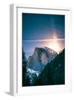 Moon Glow, Half Dome, Yosemite National Park, Hiking Outdoors-Vincent James-Framed Photographic Print