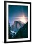 Moon Glow, Half Dome, Yosemite National Park, Hiking Outdoors-Vincent James-Framed Photographic Print