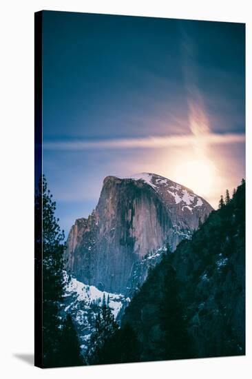 Moon Glow, Half Dome, Yosemite National Park, Hiking Outdoors-Vincent James-Stretched Canvas