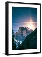 Moon Glow, Half Dome, Yosemite National Park, Hiking Outdoors-Vincent James-Framed Photographic Print