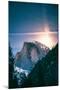 Moon Glow, Half Dome, Yosemite National Park, Hiking Outdoors-Vincent James-Mounted Photographic Print