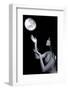 Moon in Hands. Attractive Fairy Girl-sad444-Framed Photographic Print