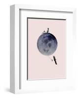 Moon Jump-Design Fabrikken-Framed Art Print