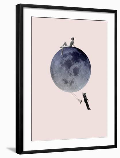 Moon Jump-Design Fabrikken-Framed Art Print