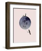 Moon Jump-Design Fabrikken-Framed Art Print