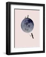 Moon Jump-Design Fabrikken-Framed Art Print