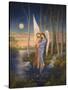 Moon Light Angel-Edgar Jerins-Stretched Canvas