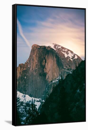 Moon Light Mood, Half Dome, Yosemite National Park, Hiking Outdoors-Vincent James-Framed Stretched Canvas