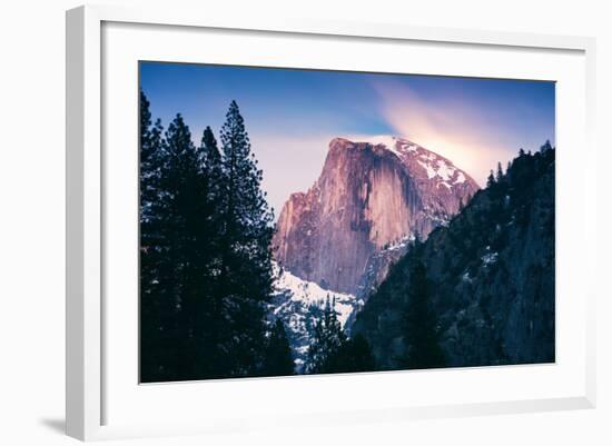 Moon Magic Behind Half Dome, Yosemite National Park, Hiking Outdoors-Vincent James-Framed Photographic Print